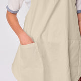 Linen and Cotton Blend Waterproof Apron - Cross