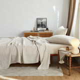 Linen Sheet Set - Hemstitch Lace Embroidery