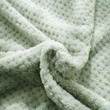 Couverture en flanelle – Motif à pois jacquard