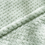Couverture en flanelle – Motif à pois jacquard