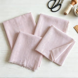 Linen Embroidery Fabric Squares – 4 Pack, 15" x 15"