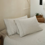 Linen Pillowcases - Embroidery Line