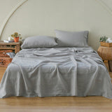 Linen Sheet Set - Embroidery Line