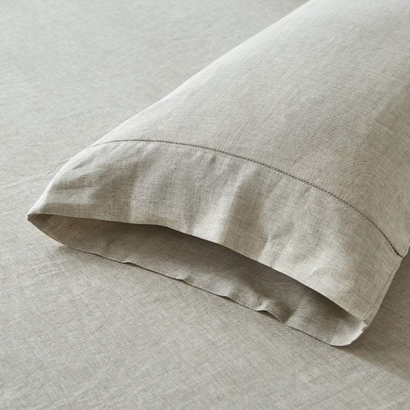 Linen Pillowcases - Handcrafted Hemstitch