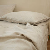 Linen Pillowcases - Embroidery Line