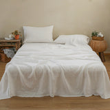 Linen Sheet Set - Embroidery Line