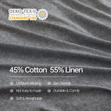55%Linen+45%Cotton Duvet Cover Set - Boho Tassel fringe