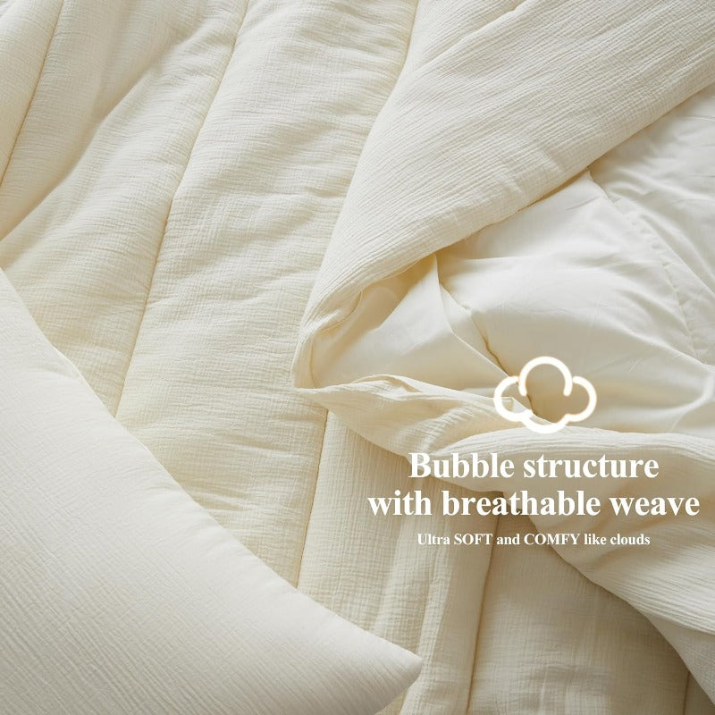 100% Cotton Muslin Comforter Set