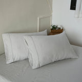 Linen Pillowcases - Embroidery Line