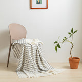 Cotton Throw Blanket-Jacquard Woven Blanket