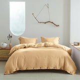 Linen Duvet Cover Set - Coconut Button