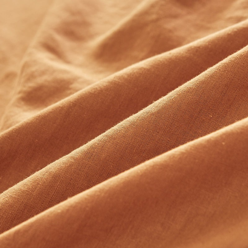 55% Linen + 45% Cotton Blend Sheet Set-detail show