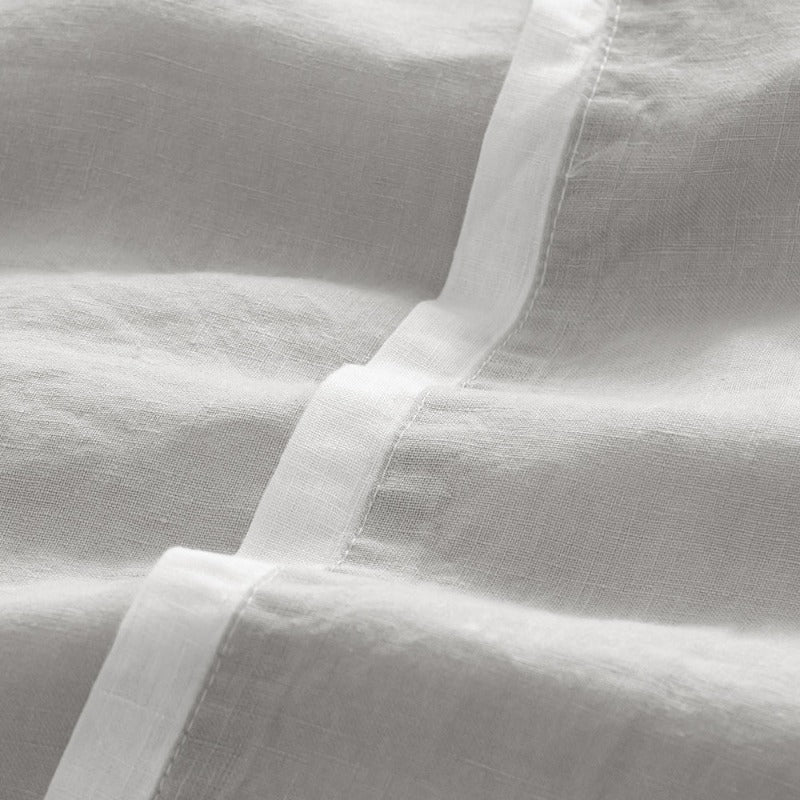Linen Duvet Cover Set - Single Stripe