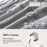 100% Cotton Boho Tufted Duvet Cover Set