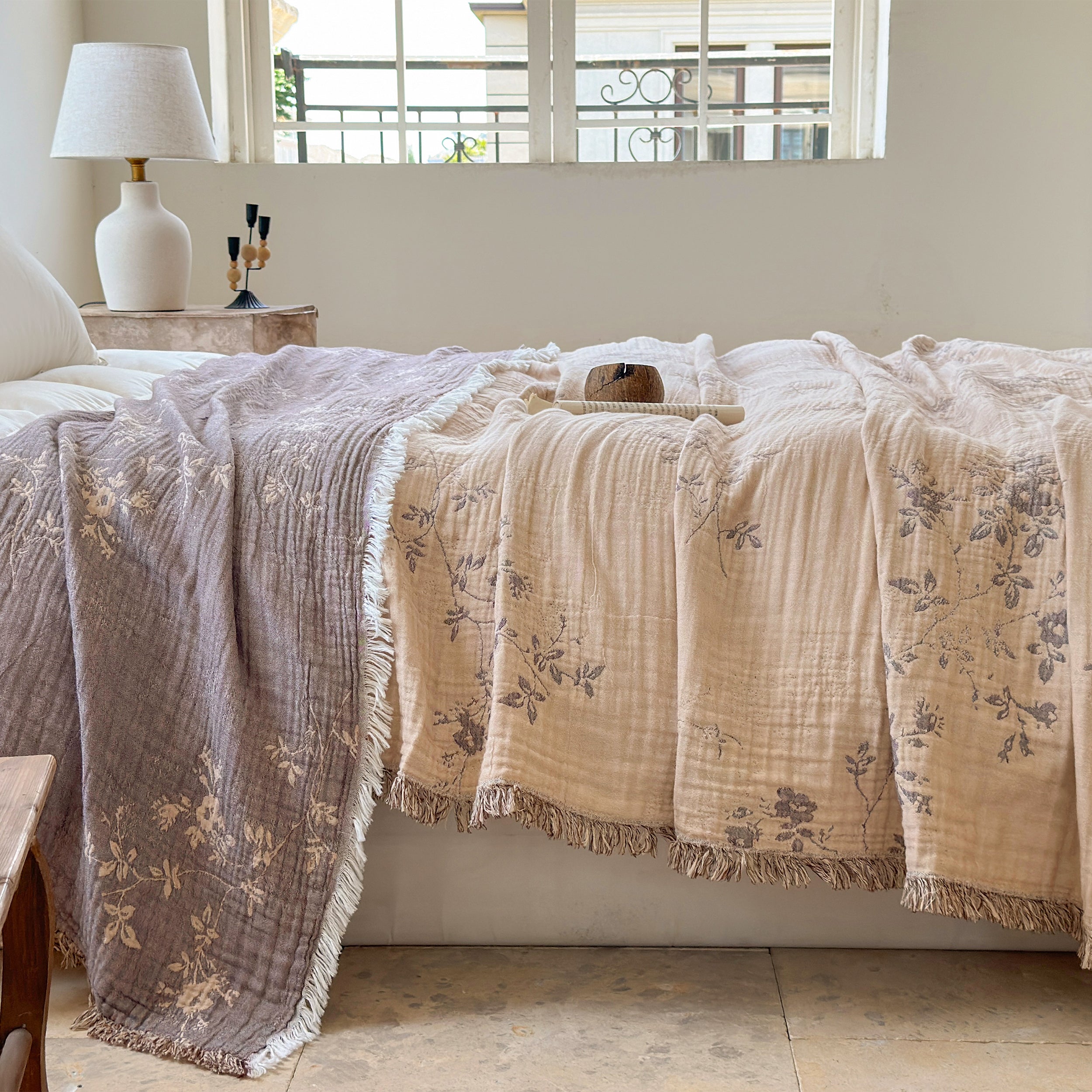 #color_Floral - Brick beige