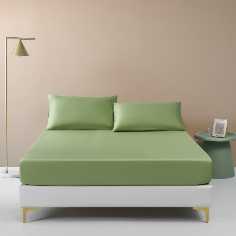 Bamboo Viscose Fitted Sheet-green