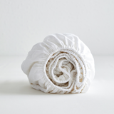 55% Linen + 45% Cotton Blend Fitted Sheet