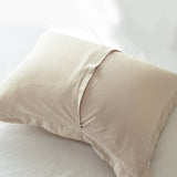 55% Linen + 45% Cotton Blend Duvet Cover Set-pillowcases