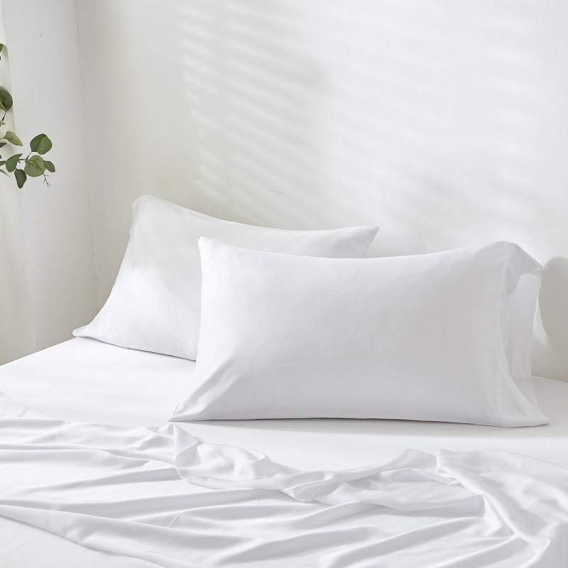 Bamboo Viscose Pillowcases-white