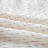 Linen Duvet Cover Set - Vertical Pinstripes